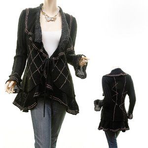 Langenlook European Wool blend sweater cardigan